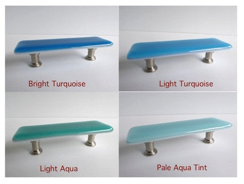 Spa Style Fused Glass Cabinet or Drawer Pulls-1