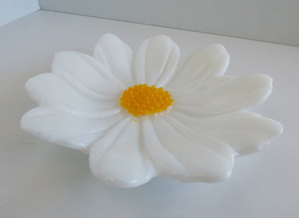 Fused Glass Daisy Dish