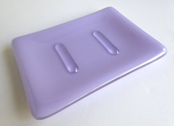 Fused Glass Soap Dish in Opaque Glass
