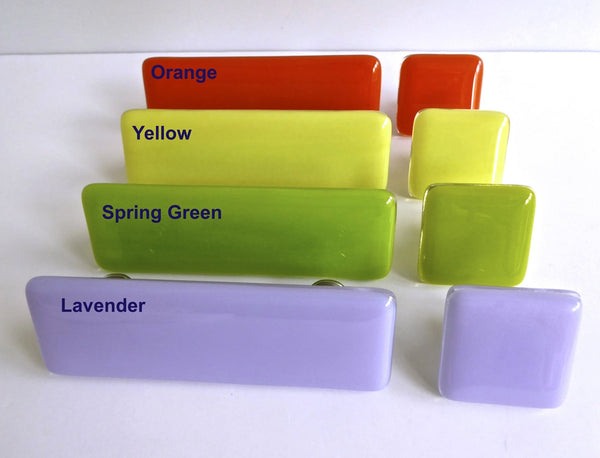 Bright Colors Fused Glass Cabinet or Drawer Pulls-2