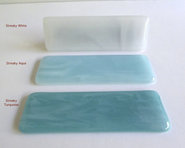 Streaky Fused Glass Cabinet or Drawer Pulls-2