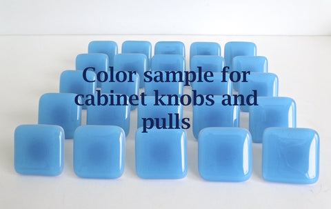 Color sample for Fused Glass Cabinet Door Knobs & Pulls-1