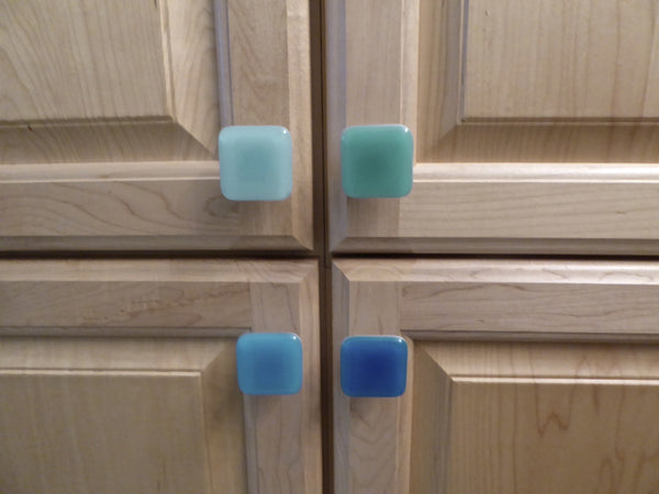 Spa Style Fused Glass Cabinet Door Knobs-3