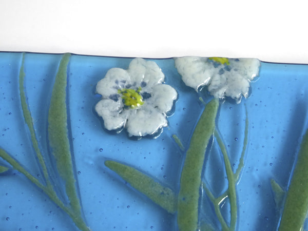 Fused Glass Floral Art Plate-3