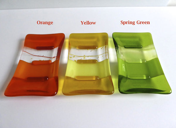 Fused Glass Soap Dish for Groovy Day Soap Gift Set-3