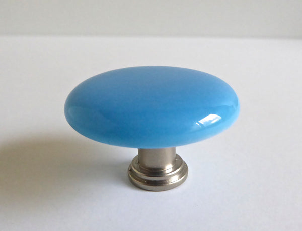 Green Fused Glass Cabinet Door Knobs