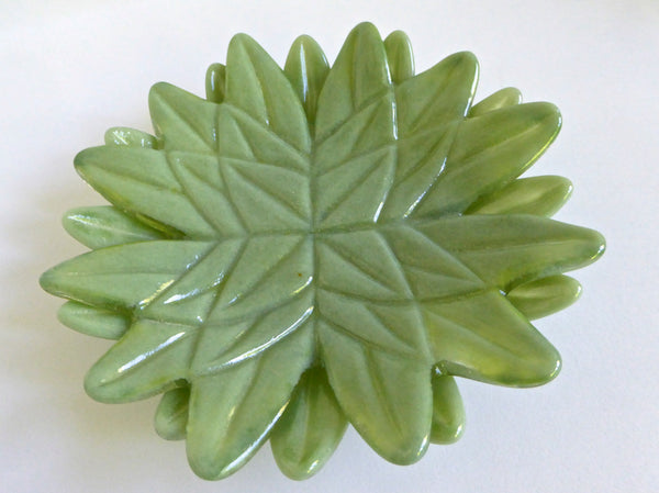 Green Stacked Lotus Leaves